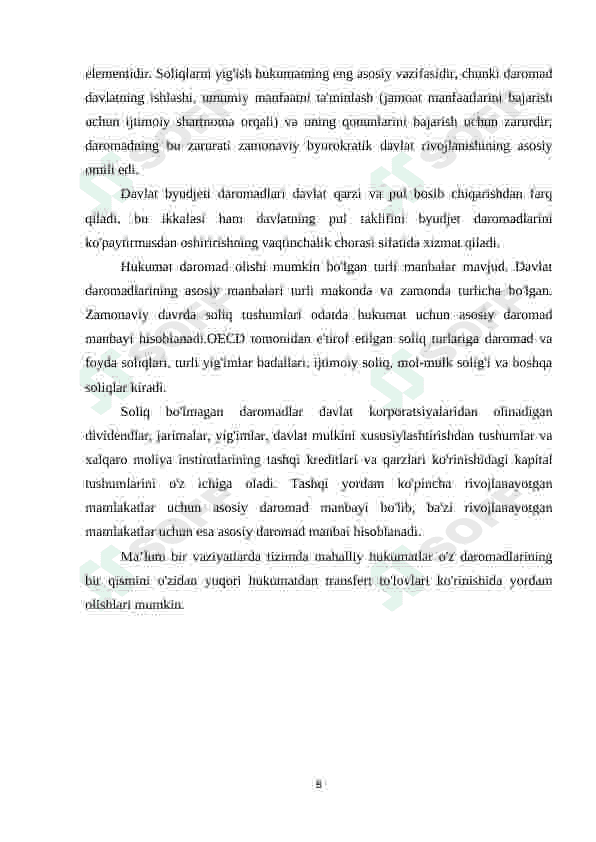 Davlat byudjeti tarkibi va uni takomillashtirish yo'llari 8