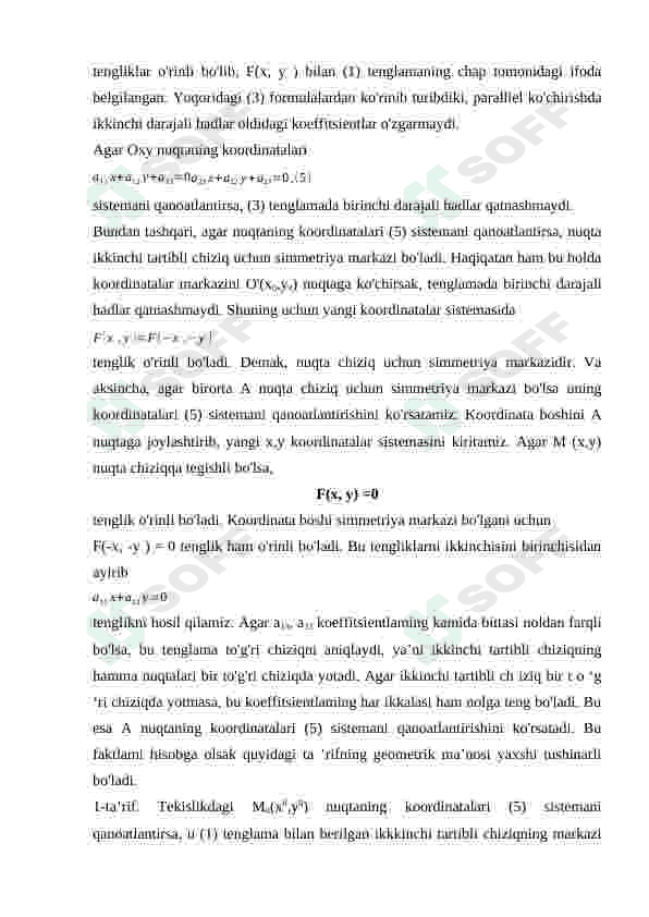 Parabola, Giperbola va Ellipsning qutb koordinatalar sistemasidagi tenglamalari” 8