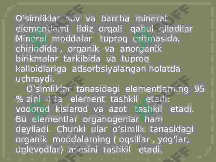 azotning o'simlik hayotida tutgan o'rni 8