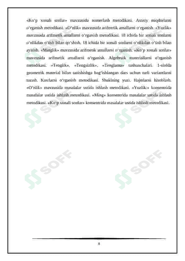 Boshlang’ich sinflarda matematika fanidan labaratoriya ishlarini tashkil etish metotlari 8