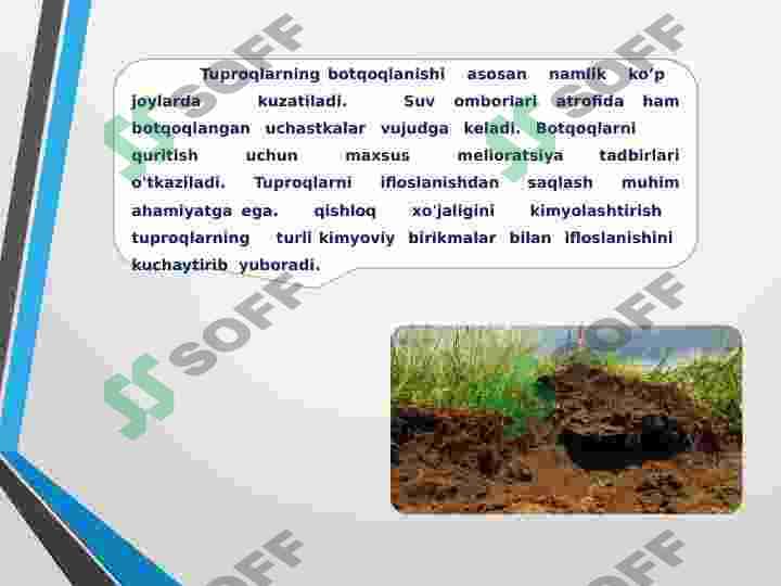 Tuproq yer resurslari foydalanish holati va maxsuldorligini oshirish mineral resurslar va ulardan foydalanishni optimallashtirish 8