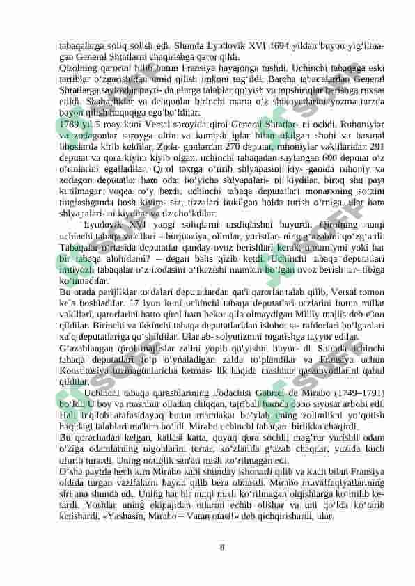 FRANSIYADA DIREKTO'RIYA DAVRI KURS ISHI 8