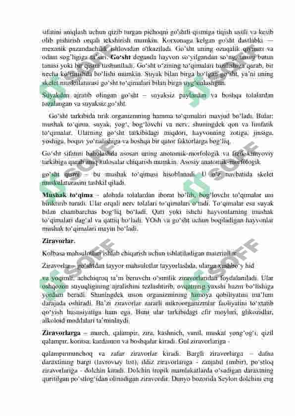 Kolbasa ishlab chiqarish sexini loyihalash 8