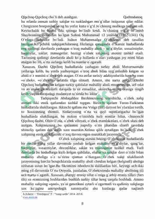 sovet davrida o'zbekiston etnologiyasi 8