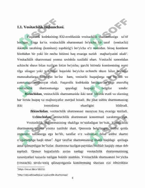 Vositachilik huquqi 8