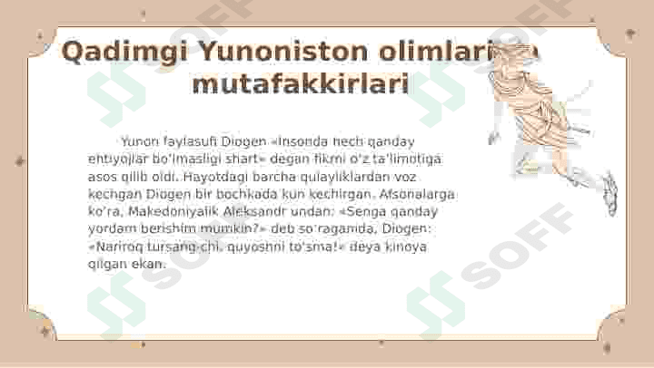 Qadimgi yunoniston olimlari va mutaffakirlari 8