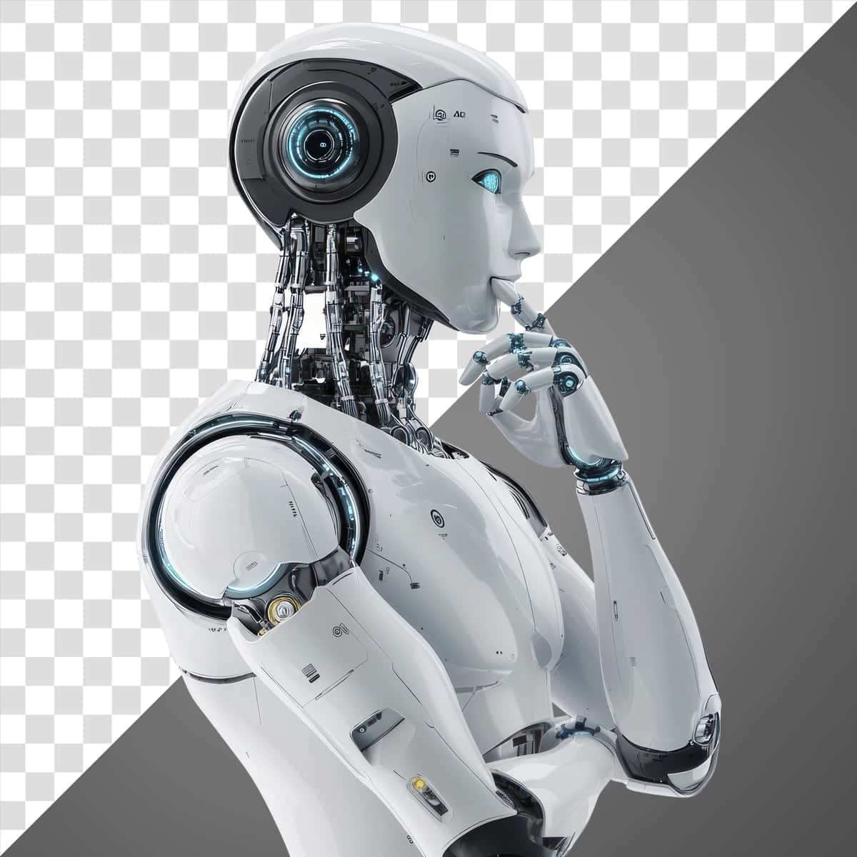 Png ai robot fikrlash razvedka muhandislik texnologiyasi | Png ai robot thinking intelligence engineering technology 1