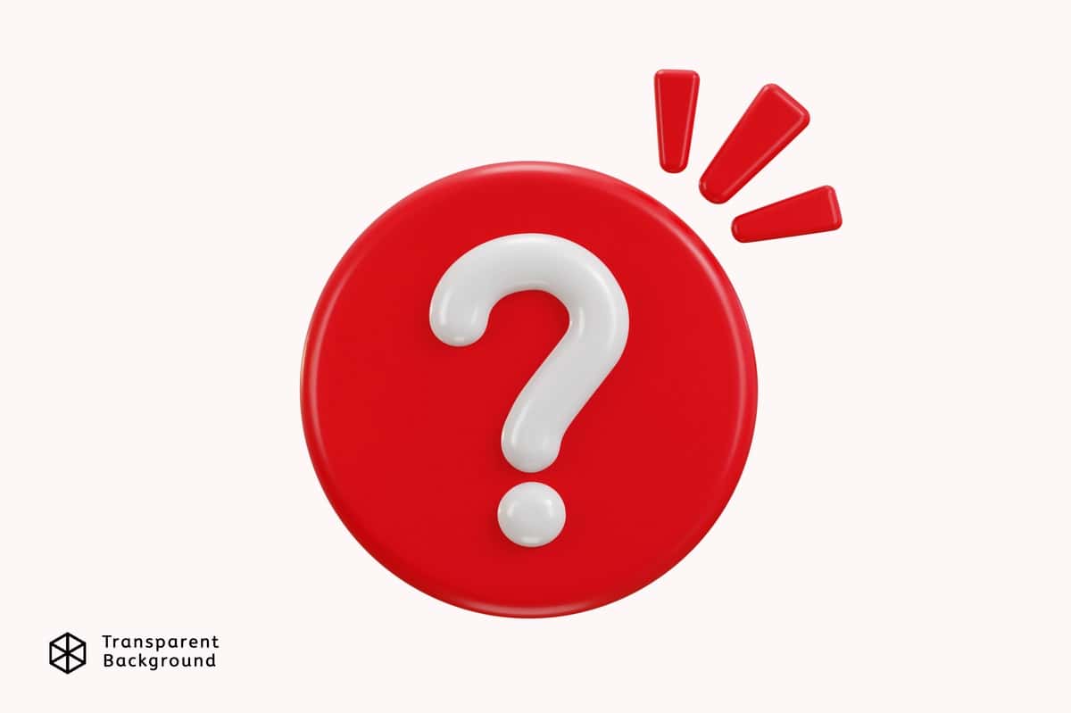 Savol belgisi belgisi 3D render savol belgisi | Question mark icon asking question icon 3d render 1