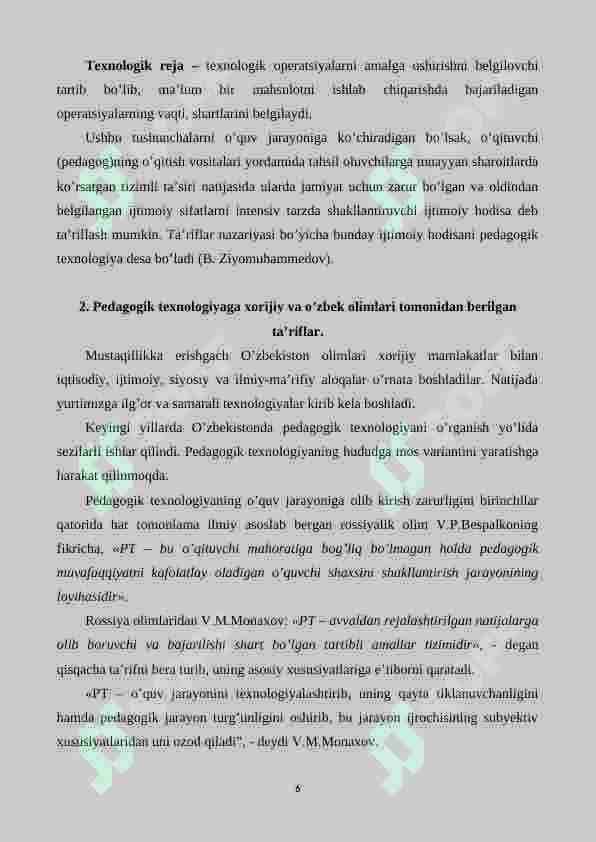 PEDAGOGIK TEXNOLOGIYANING ILMIY ASOSLARI 6
