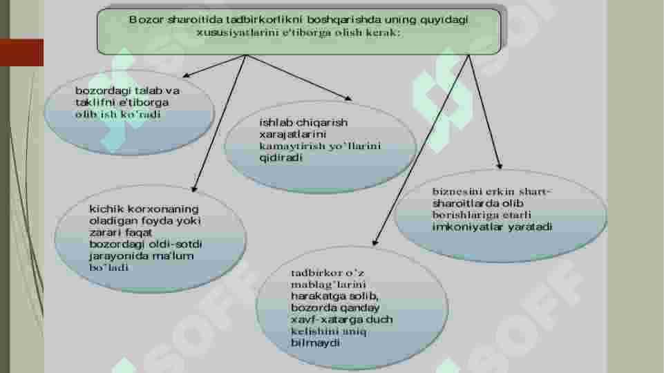 Kichik biznes va tadbirkorlikning mohiyati va mazmuni 8