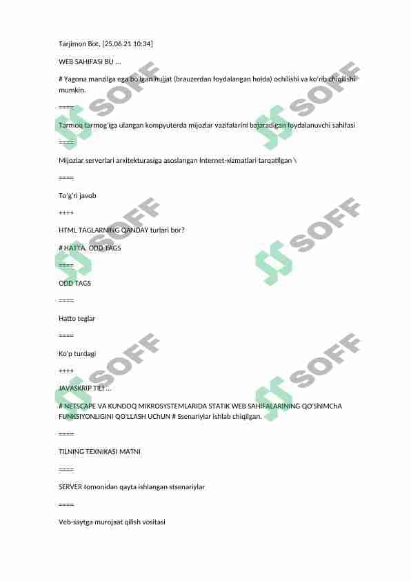 web dasturlash baza 1