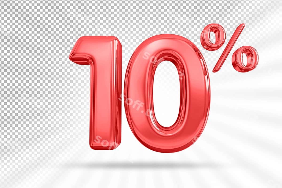 10 foiz qizil taklif 3D | 10 percent red offer 3d 1