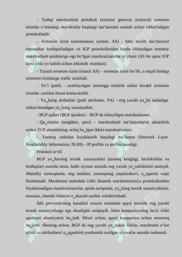 BGP protokoli 3