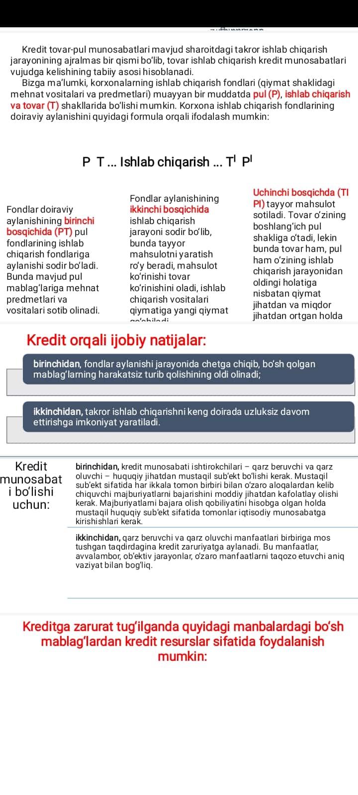 Tijorat banklarida tomonidan imtiyozliy kreditlash amalari 1