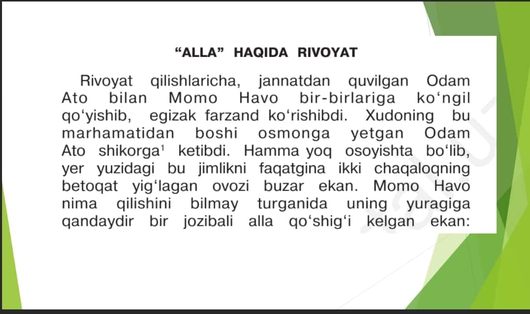 Xalq qo'shiqlari adabiy qo'shiqlar ularning ijro xususiyati 1