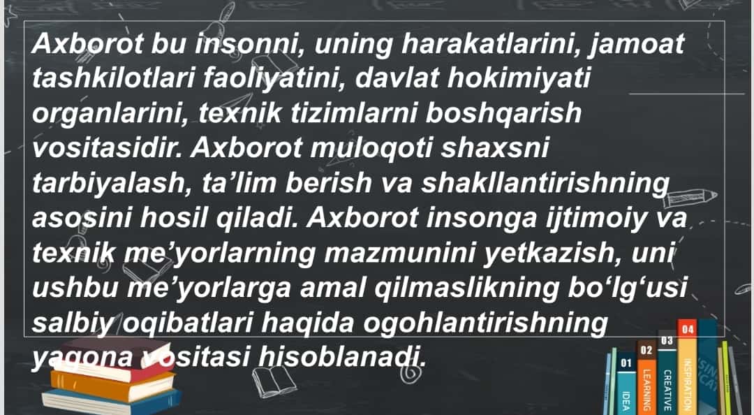 Axborot madaniyati 1