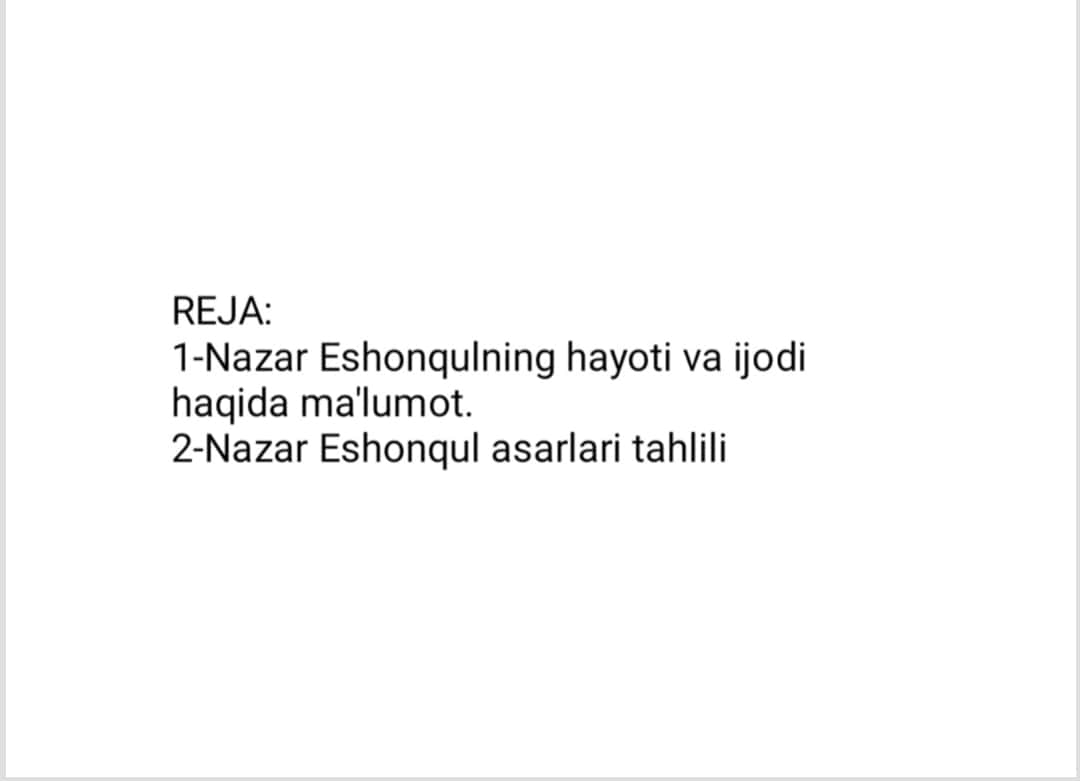 Nazar Eshonqul hikoyalar toplami 1