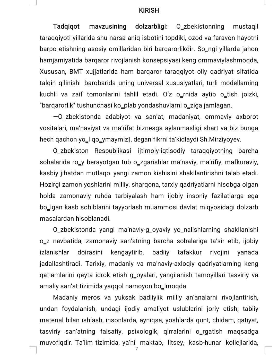 TASVIRIY SAN’AT ASARLARINI BADIIY TAHLIL QILISH JARAYONIDA TALABALARNING MANTIQIY FIKRLASHINI RIVOJLANTIRISH METODIKASI 1