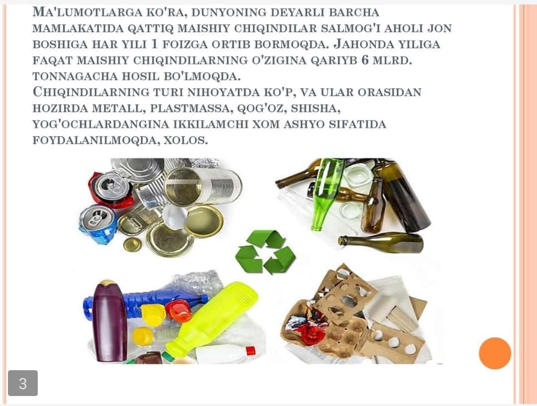 Respublika ishlab chiqarish korxonalari chiqindilari tarkibi 1