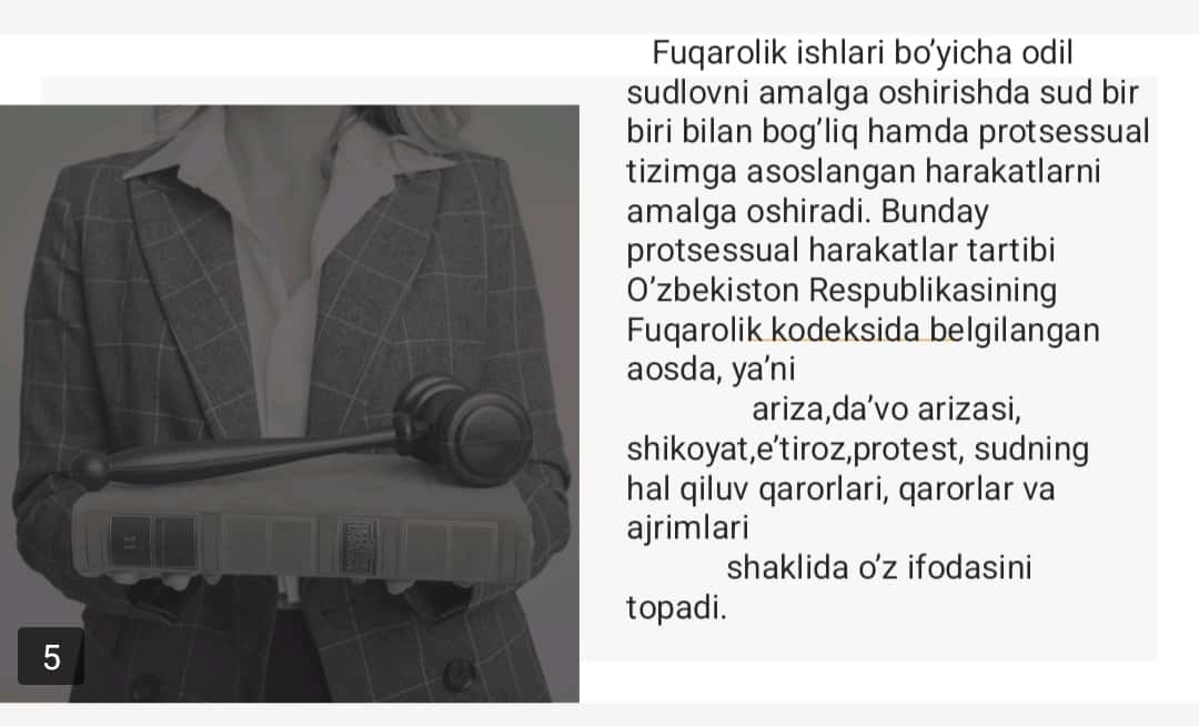 Fuqarolik protsessual hujjatlari va ularning til xususiyatlari 1