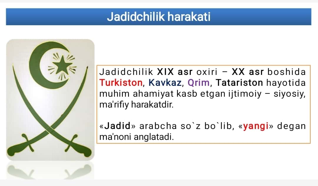 Jadidlar harakati 1