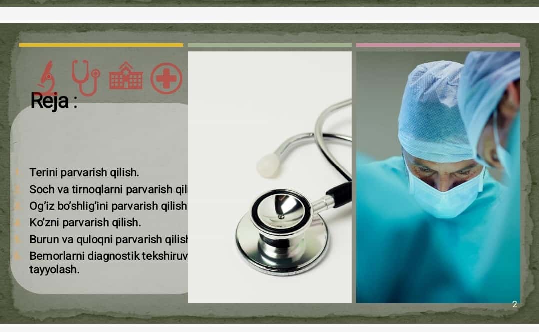 Bemor shaxsiy gigienasini saqlash boʼyicha amaliy tadbirlar 1
