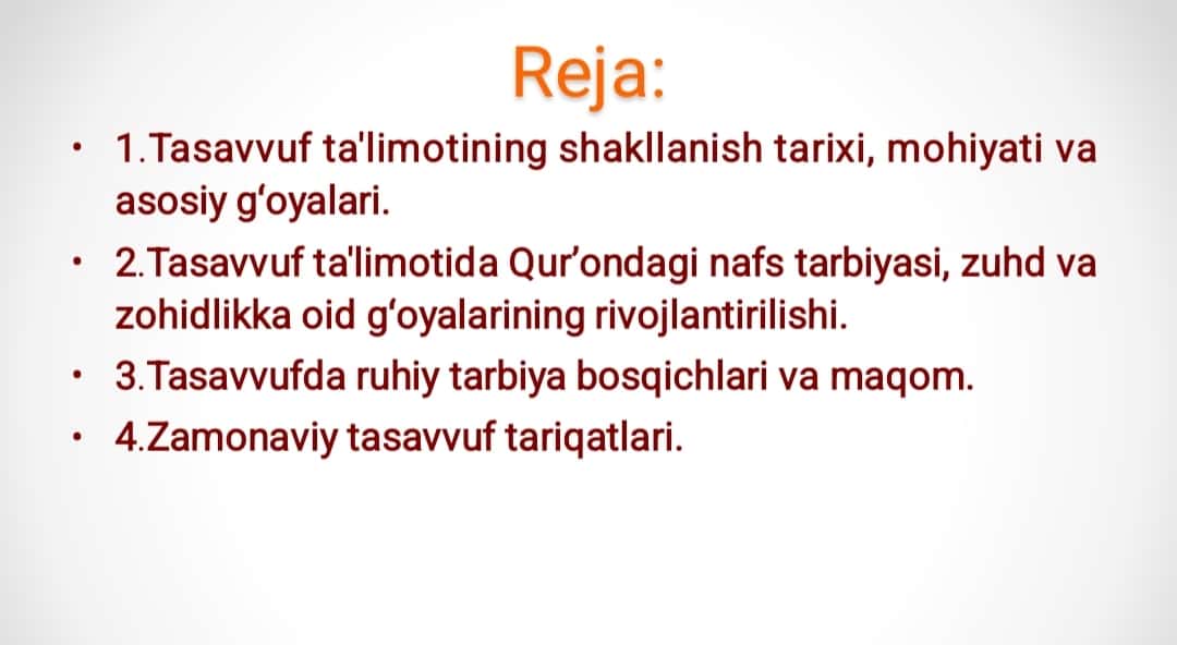 Tasavvuf taʼlimotining sharq madaniyatiga tasiri 1
