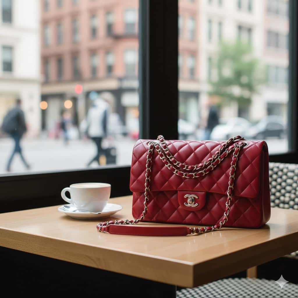 Chanel qizil sumka 1