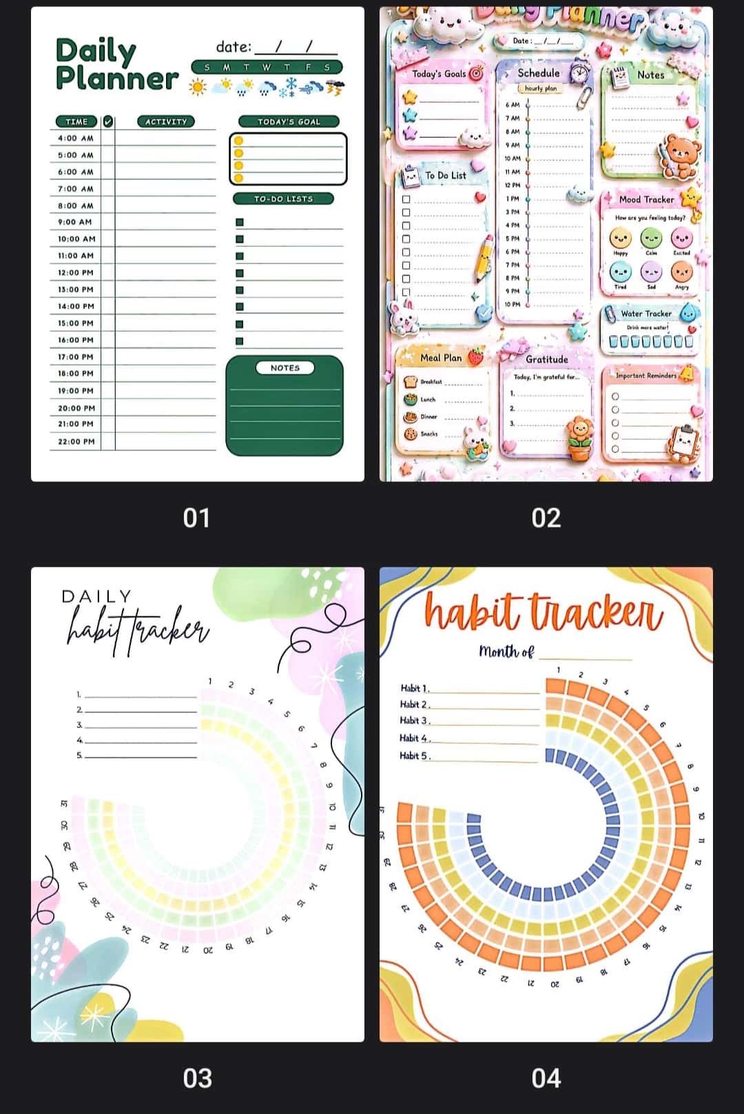 Kunlik reja | daily planner 1