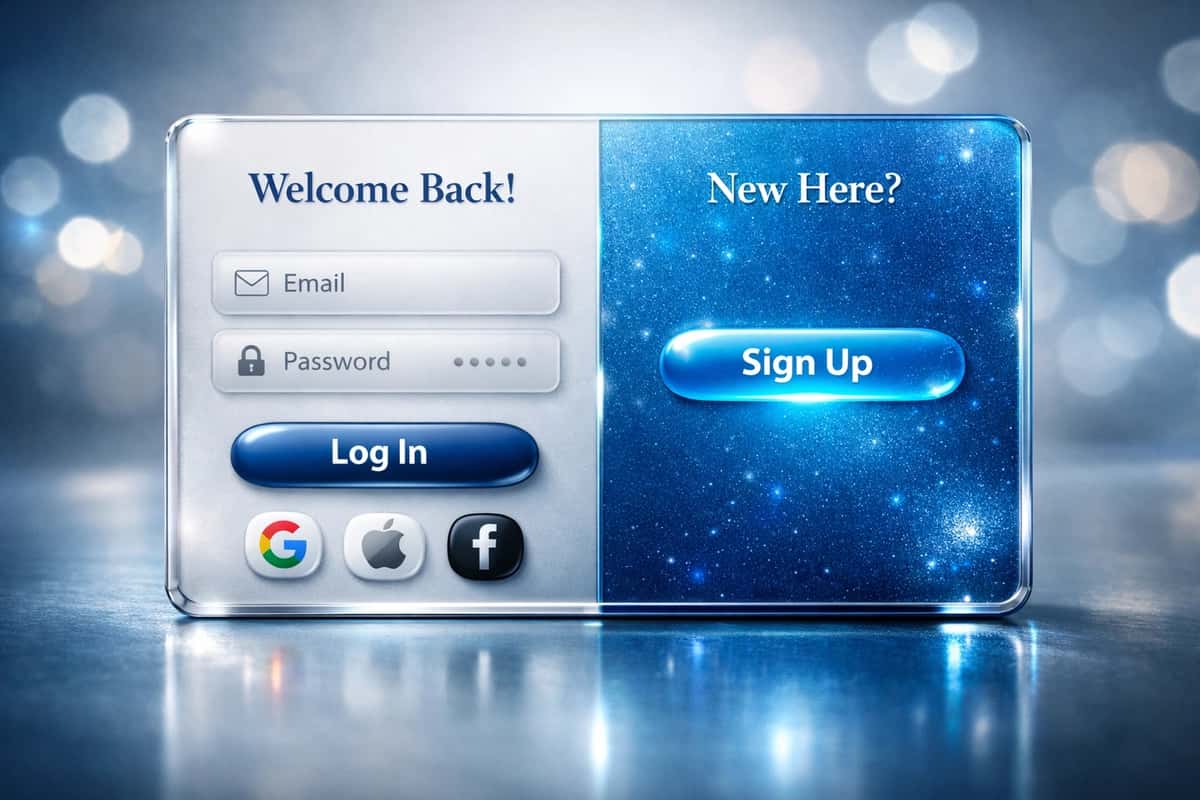 Login va Registration dizayn toʻplami 1