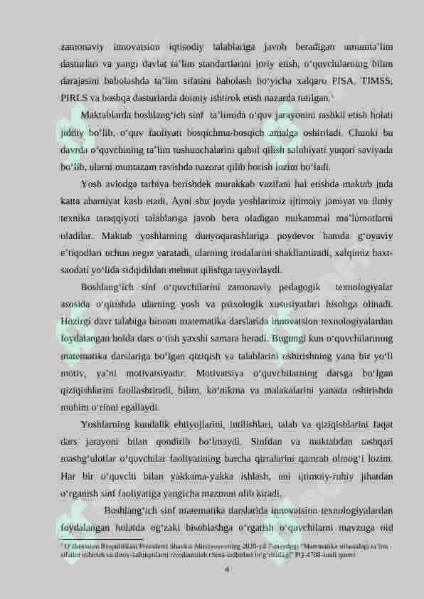 3-sinf matematika darslarini innovatsion texnologiyalar asosida tashkil etish 4