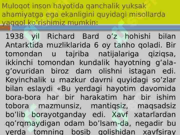 Muloqot psixologiyasi 7