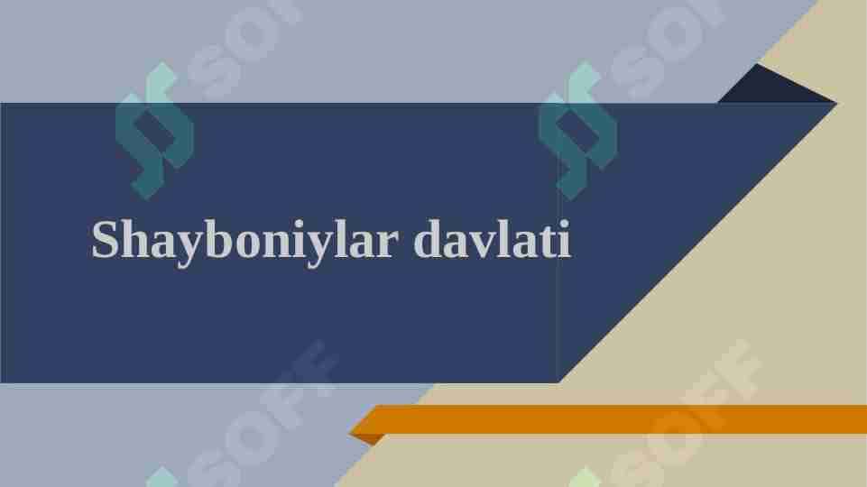 Shayboniylar davlati
