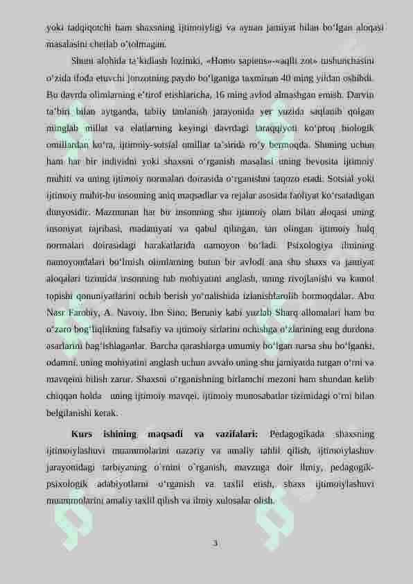 SHAXSNING IJTIMOIYLASHUVIDA TARBIYANING O’RNI 3