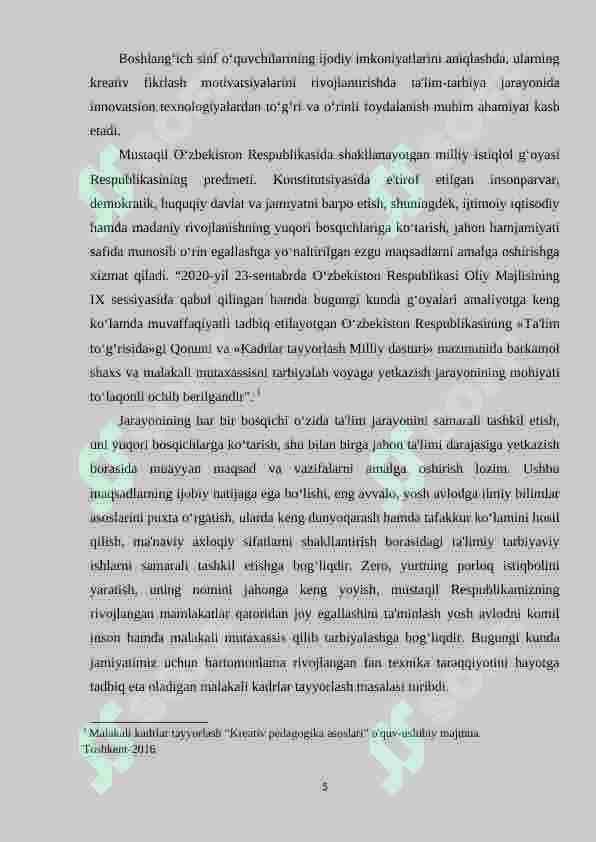 Boshlang‘ich sinflarda matematika fanidan mustaqil ishlarni tashkil etishda yozma topshiriqlardan foydalanish metodikasi 4-sinf misolida. 4