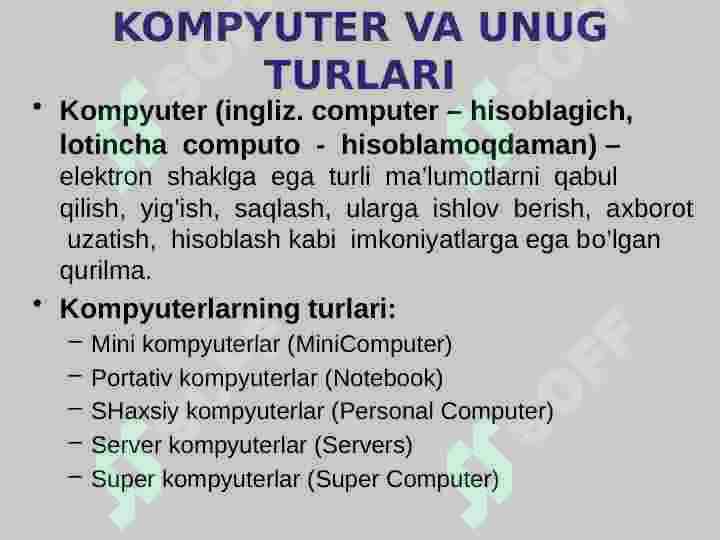 TARMOQ QURILMALARI 2