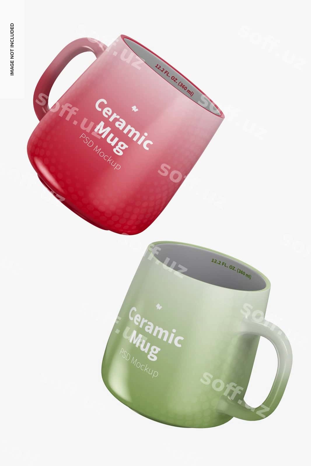 12 2 unciya keramika mug namuna | 12 2 oz ceramic mug mockup 1