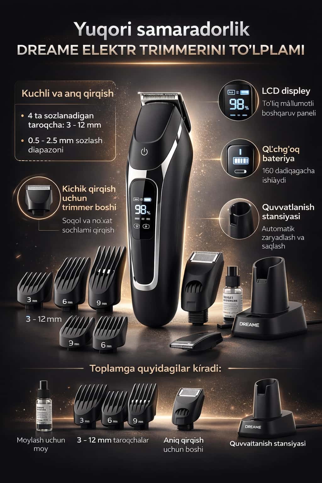 Trimmer infografika shabloni. 2