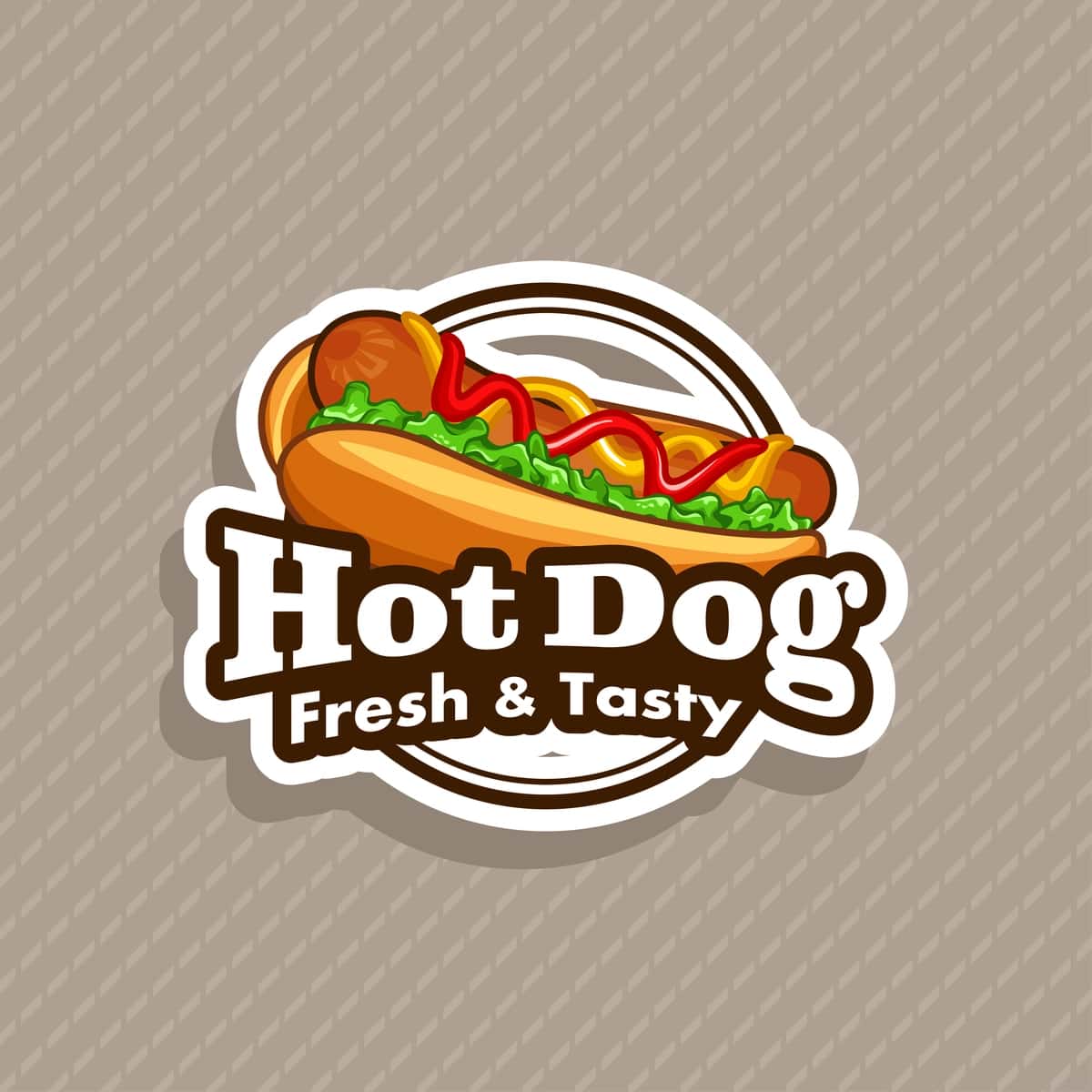 Hot-dog logotipi | Hot dog logo 1