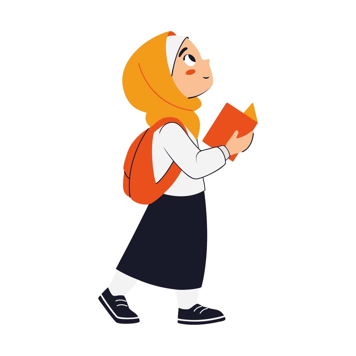 Hijob talaba yurish sinf maktab ta'lim o'rganish | Hijab student walking class school education study 1