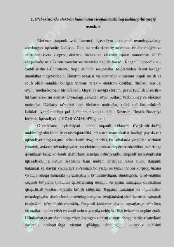 O'ZBEKISTONDA ELEKTRON HUKUMAT XUSUSIYATLARI 2