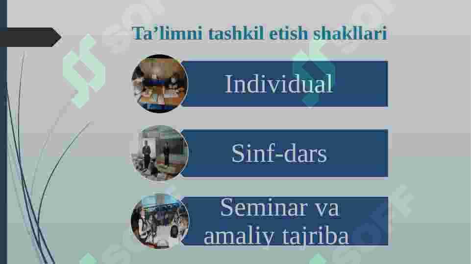 DARS TIPLARI VA TURLARI 4