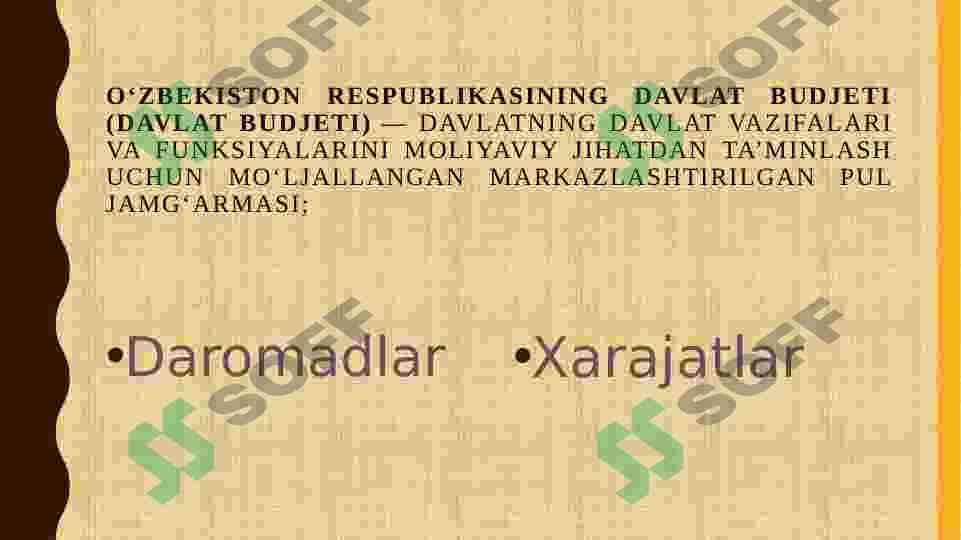 Davlat budjeti xarajatlari 2