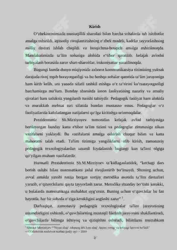 3-sinf matematika darslarida amaliy ishlardan foydalanish metodikasi 3