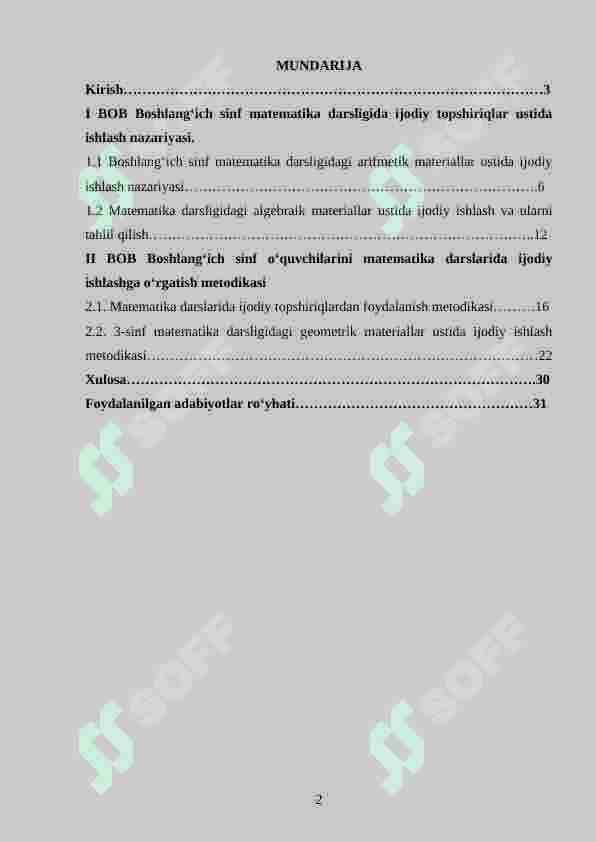 3-sinf o‘quvchilarini masala yechimini tekshirish asosida ijodiy ishlashga o‘rgatish metodikasi 2