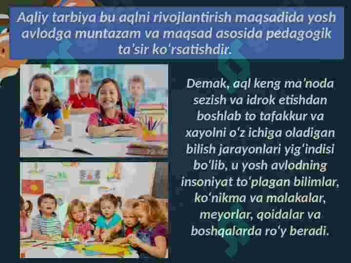 Bolalarda aqliy tarbiya 4