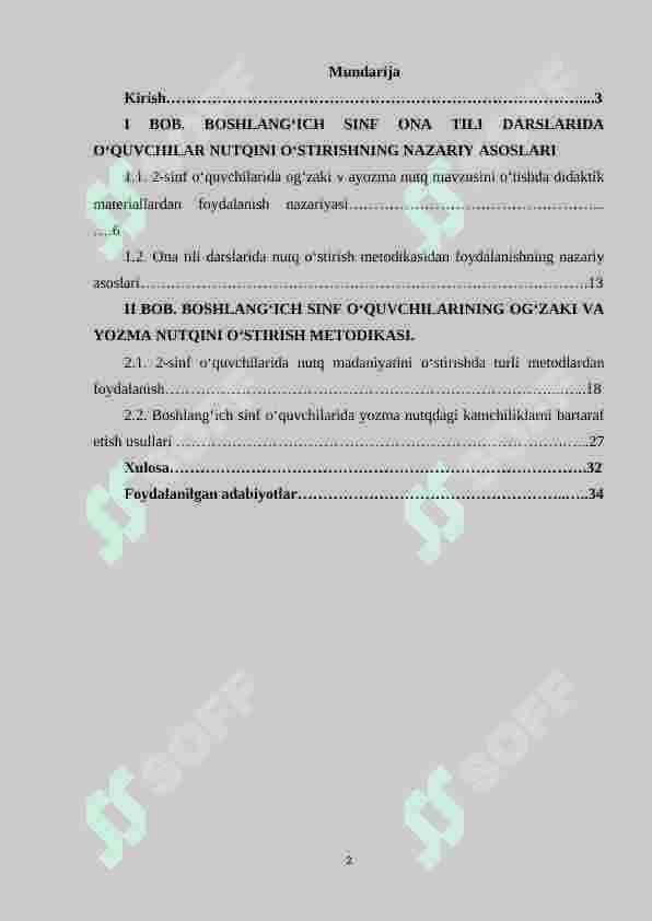 2-sinf o‘quvchilariga og‘zaki va yozma nutq haqida tushuncha berish metodikasi 2