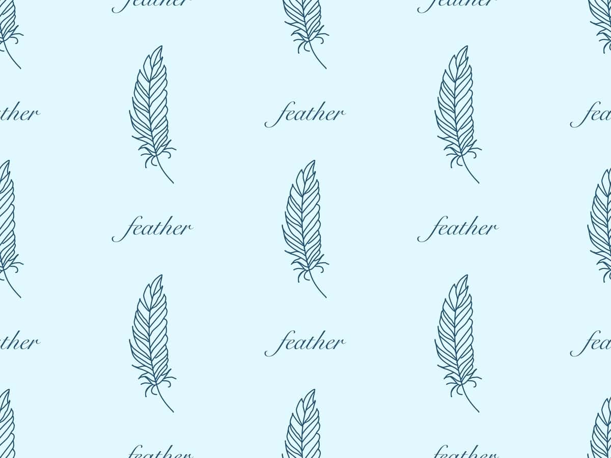 Tuklar multfilm qahramoni choksiz naqshli ko'k fon | Feather cartoon character seamless pattern blue background 1