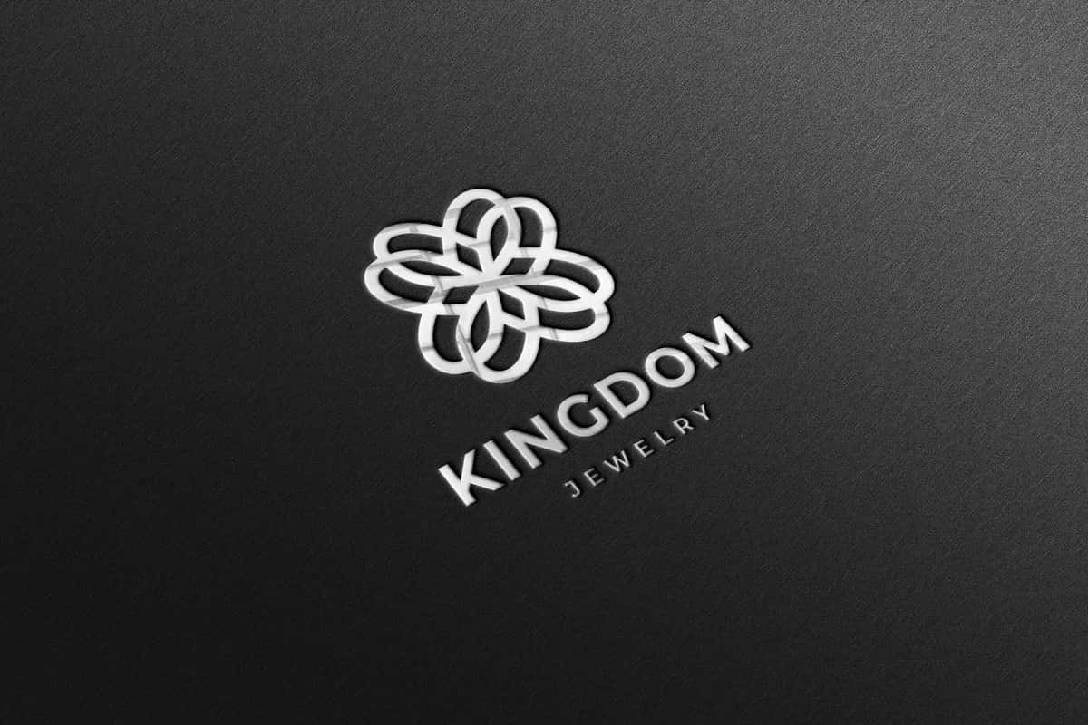 Hashamatli yaltiroq kumush rangli logotip maket qora qog'oz | Luxury glossy silver logo mockup black paper 1