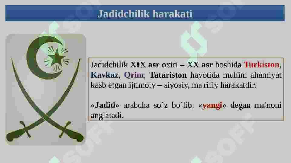 Jadidlar harakatining vujudga kelishi 2